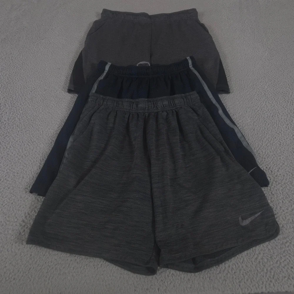 LOT OF 3 Nike Shorts Mens M Multi Dri-FIT Mesh Athletic Basketball Training Gym